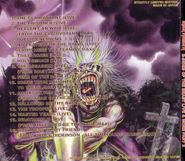 Iron Maiden B Sides Of The Beast Live And More Part 2 1CD